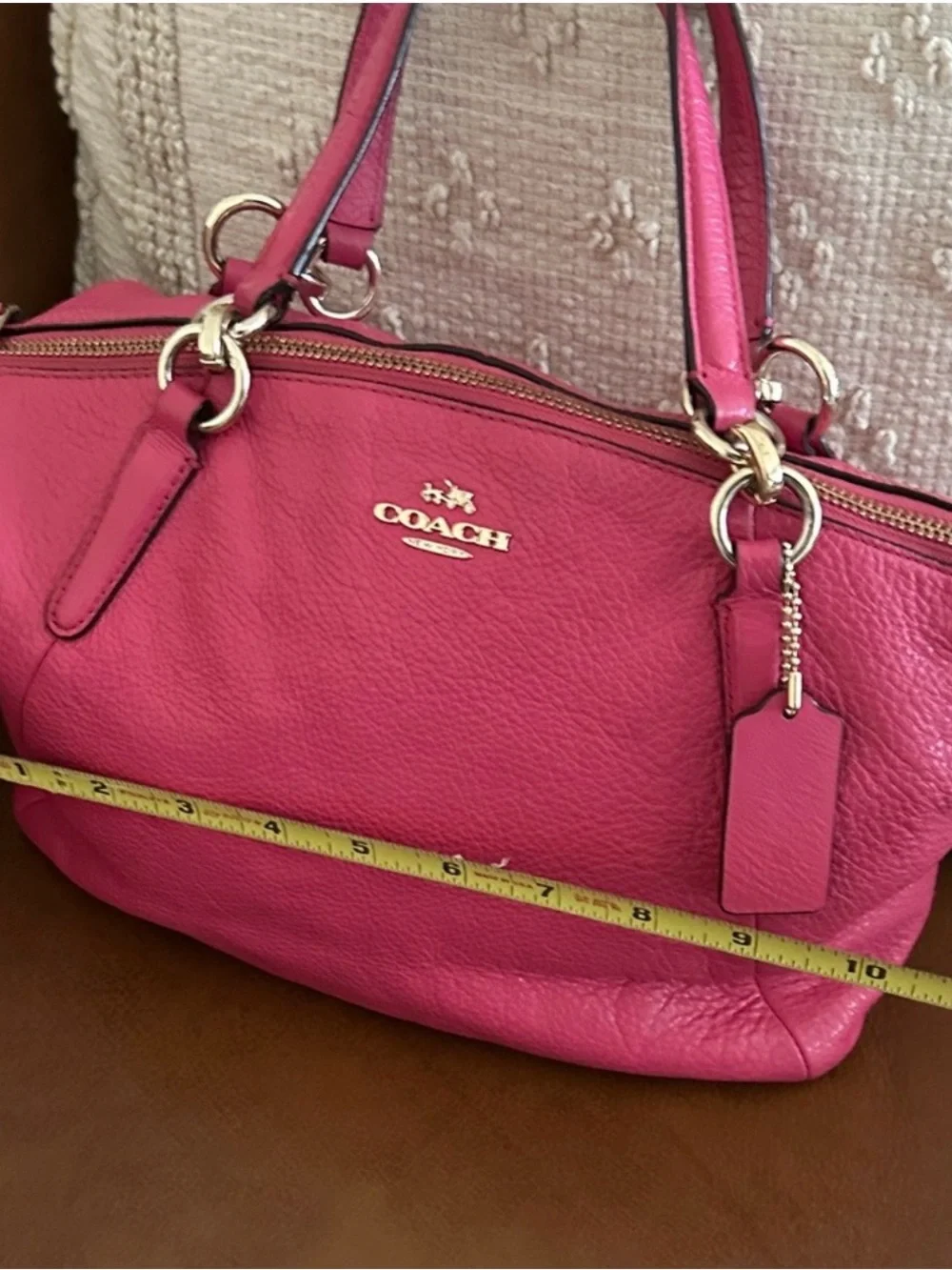 Coach Pink Leather Bag